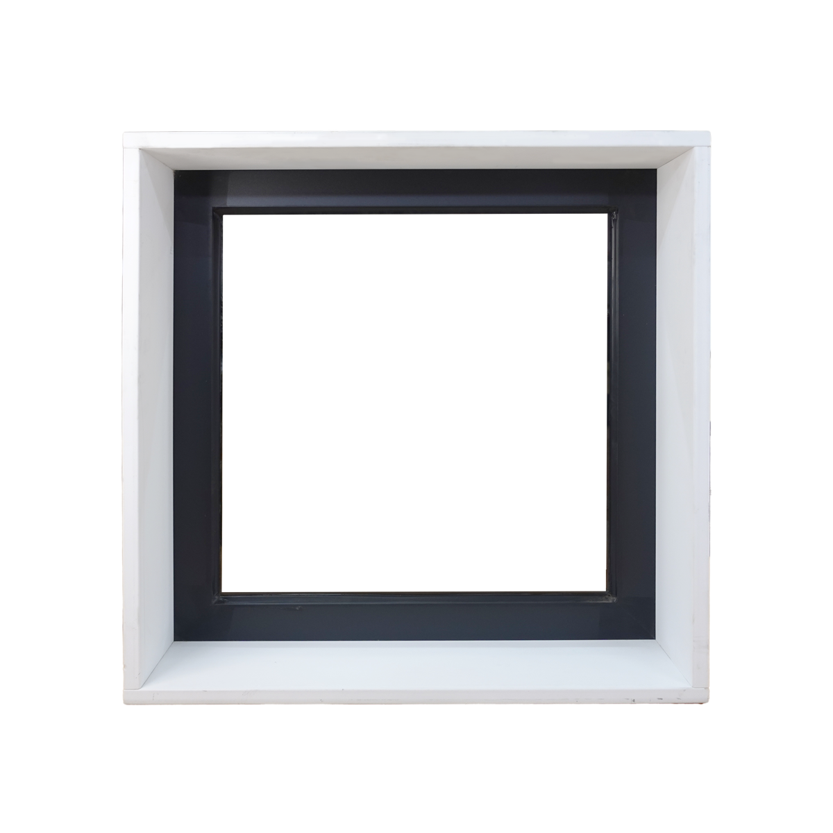 Dark Monument Fixed Window - 600h X 595w Double Glazed + 40mm over reveal height and width