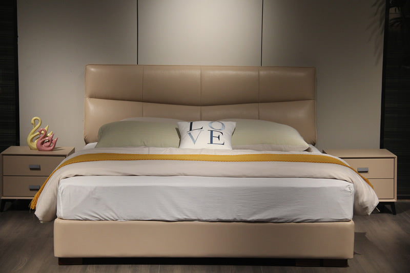 NestWorks Oslo Leather Bed
